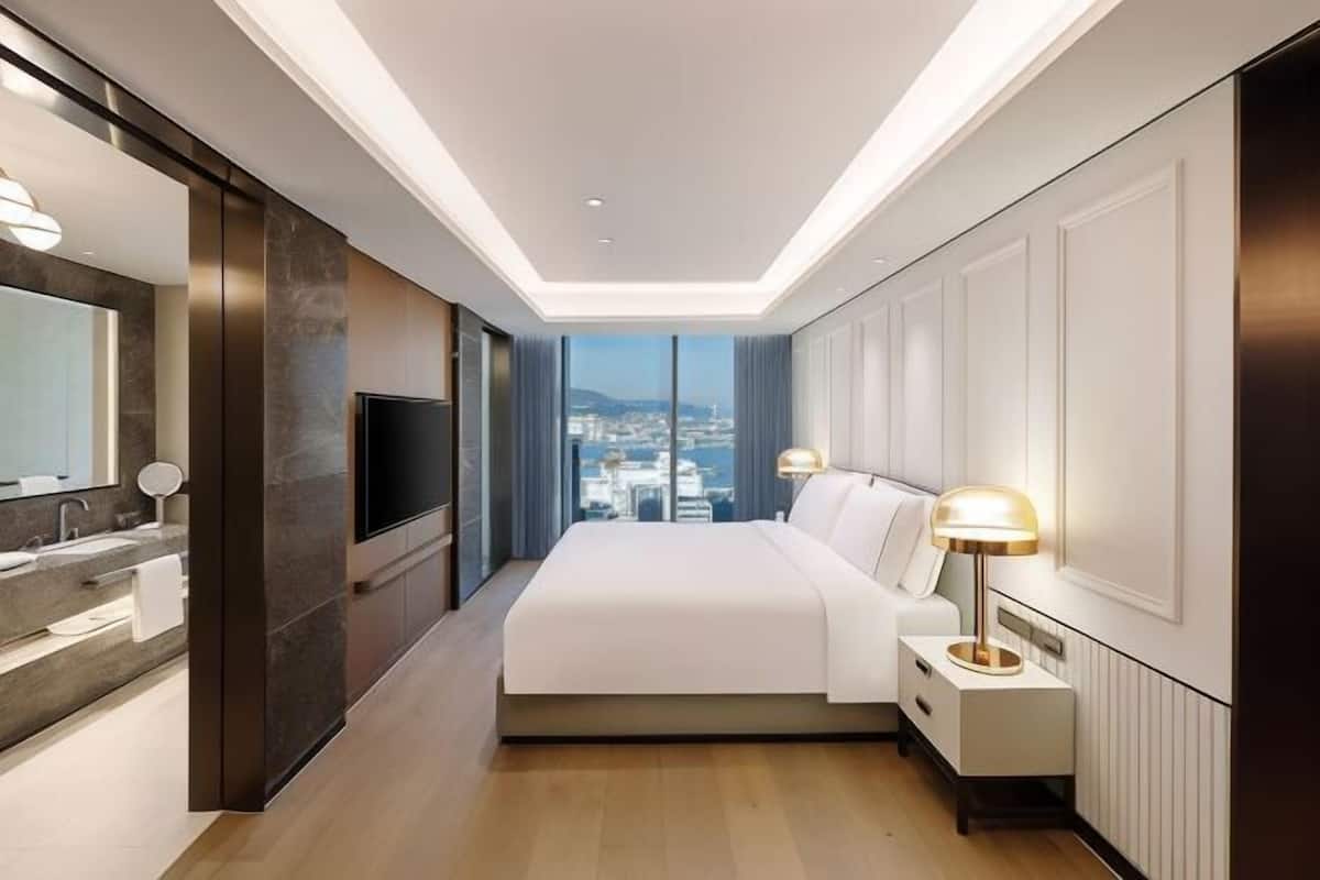 Literie de qualité supérieure, couette en duvet d'oie, minibar