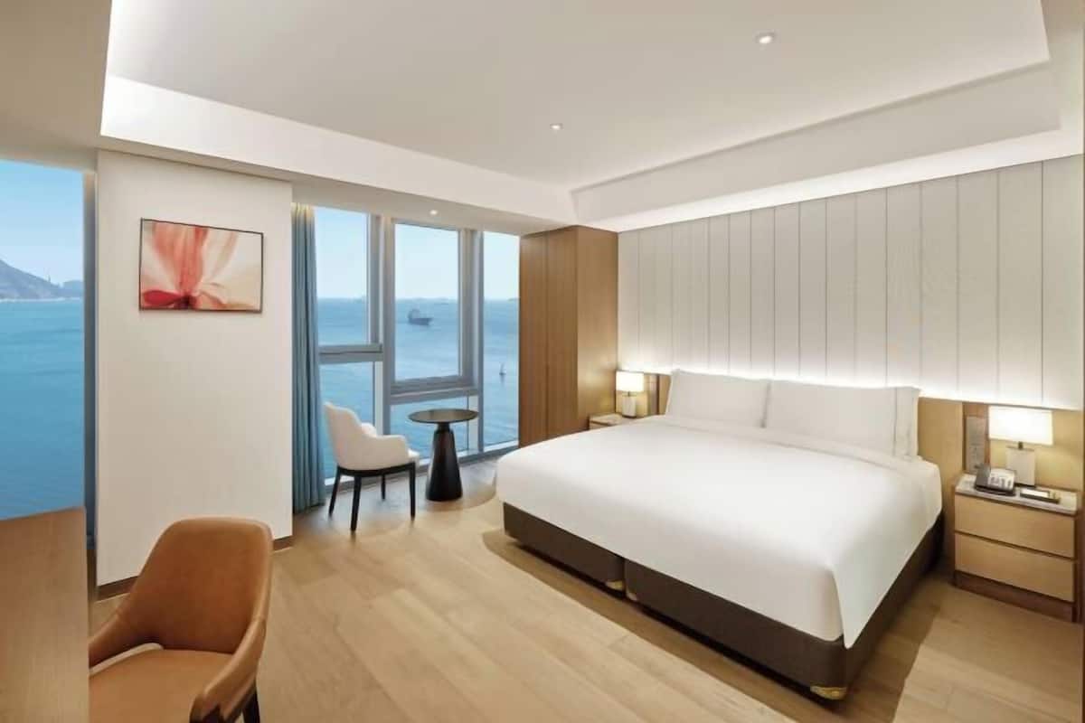Literie de qualité supérieure, couette en duvet d'oie, minibar