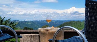 Chalé com Linda Vista Para Vinhedo/vale das Antas