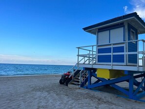 Vlak bij het strand