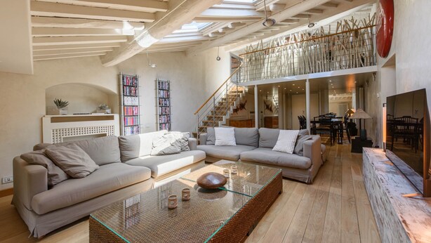 Living area - "Botero" Loft Design Penthouse (Pietrasanta)