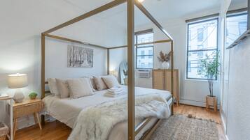 1 多间卧室、熨斗/熨衣板、WiFi、床单