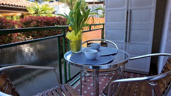 Appartement, 1 slaapkamer, balkon, uitzicht op tuin | Balkon