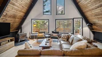 TV, fireplace, offices