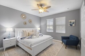 4 bedrooms, iron/ironing board, travel cot, free WiFi