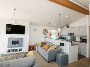 Living area - 32 Sanctuary Lodge (Pwllheli)