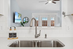 Interior - New listing SALE! Modern Beach Bungalow - walk to beach, yard, games!  (Panama City)