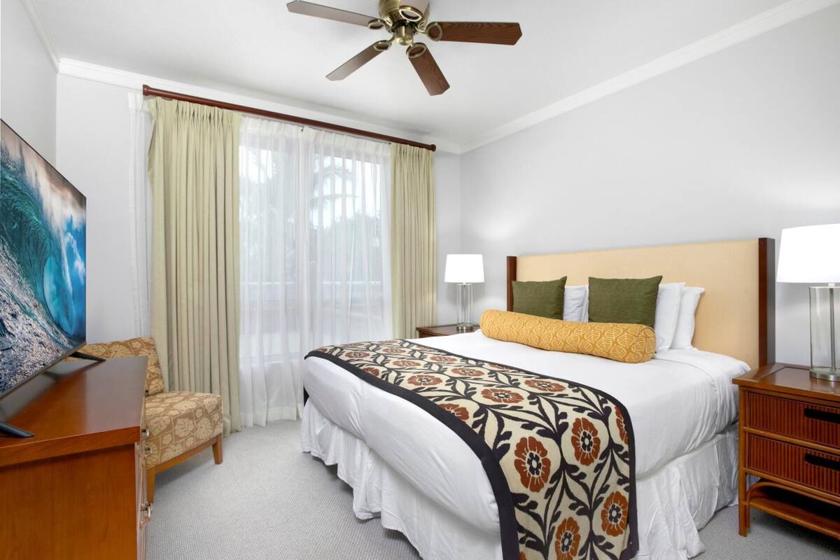 วิลล่า, 2 ห้องนอน (Mountain View, Sleeps 6 (HKK-220)) | 2 ห้องนอน, เตารีด/โต๊ะรีดผ้า, ผ้าปูที่นอน