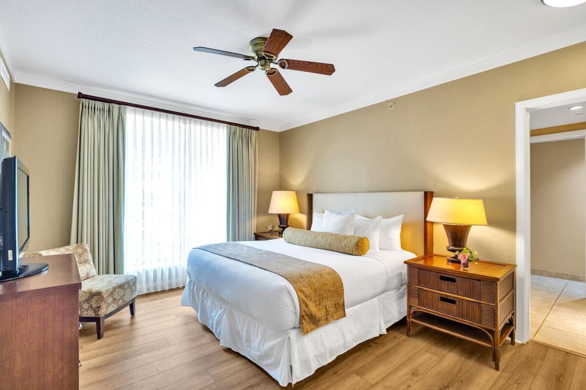 วิลล่า, 2 ห้องนอน (Ocean View, Sleeps 6 (HKK-413)) | 2 ห้องนอน, เตารีด/โต๊ะรีดผ้า, ผ้าปูที่นอน
