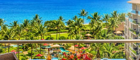 Villa - 3 sovrum (Oceanfront, Sleeps 8 (HKK-829)) | Balkong
