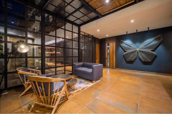 Sala de estar en el lobby