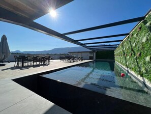 Indoor pool, outdoor pool