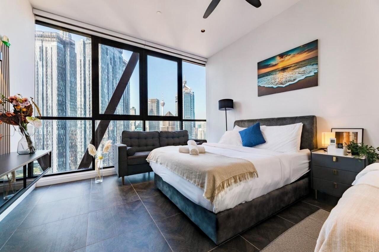 Egyptian cotton sheets, premium bedding, down duvets, pillow-top beds