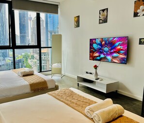 Suite Keluarga, Beberapa Tempat Tidur | Pemandangan kota