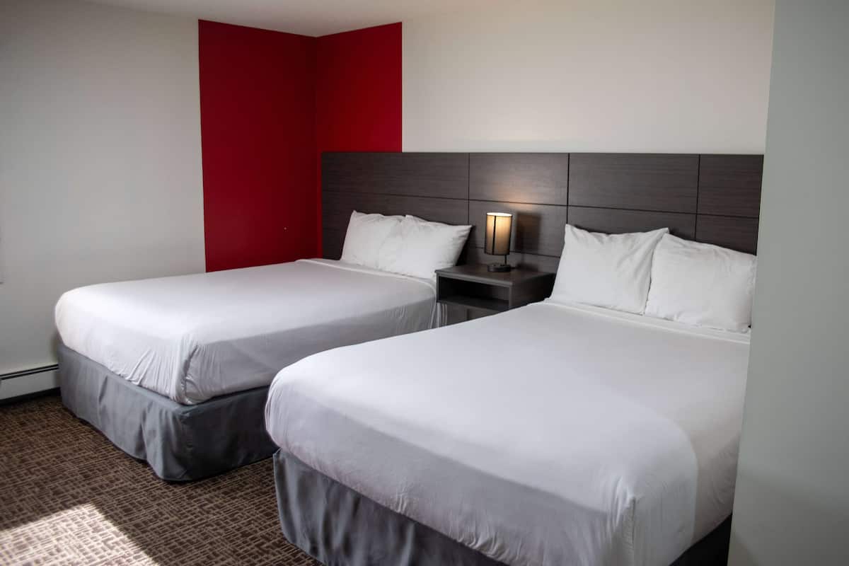 Kamer, 2 queensize bedden, niet-roken | Geluiddichte muren, een strijkplank/strijkijzer, gratis wifi, beddengoed