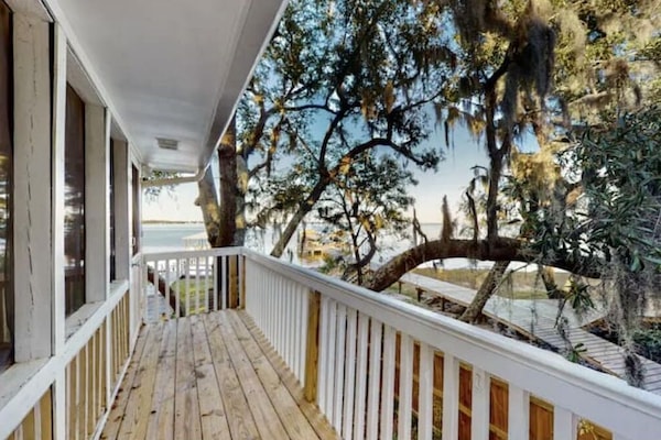 Waterfront private house