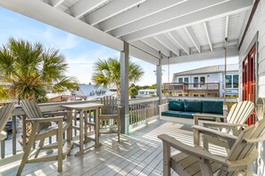 Outdoor dining - 6BR Grayton Beach Home, Parking for 8, Pet-Friendly, Private Pool, Steps to Beach Access / Red Bar! (Santa Rosa Beach)