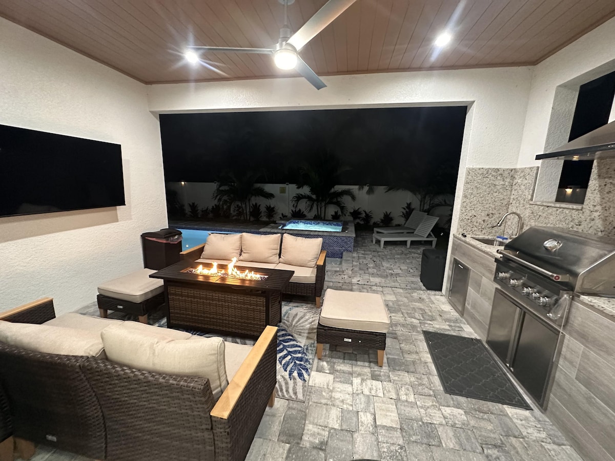 Photo 33 of Naples Vibes! Close to the 🏖️! Heated Pool&Spa, Lanai, Grill! Two Kings! Arcade!