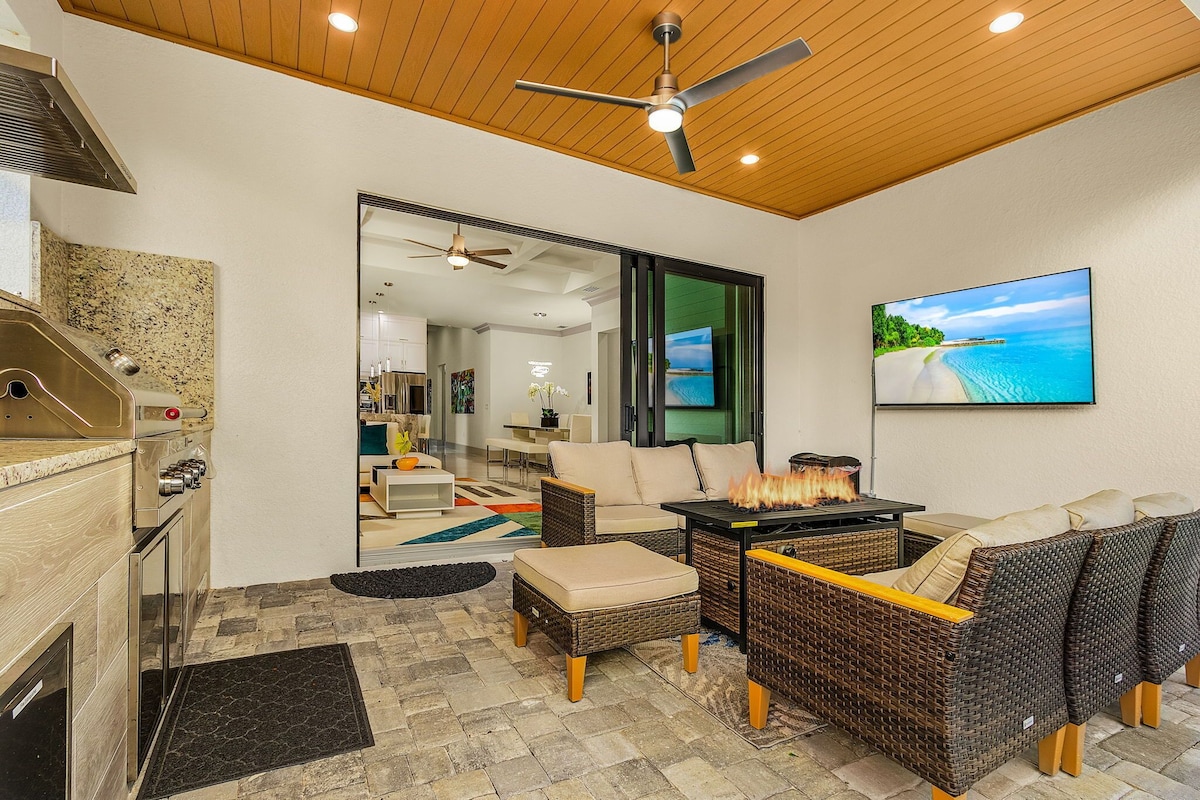 Photo 29 of Naples Vibes! Close to the 🏖️! Heated Pool&Spa, Lanai, Grill! Two Kings! Arcade!