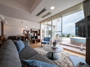 Suite Room, 2 Double Beds, Hot Tub, Non Smoking, Ocean View (B-type) | Free minibar items, desk, free WiFi, bed sheets - MARISSA RESORT sazanseto suo-oshima (Suooshima)