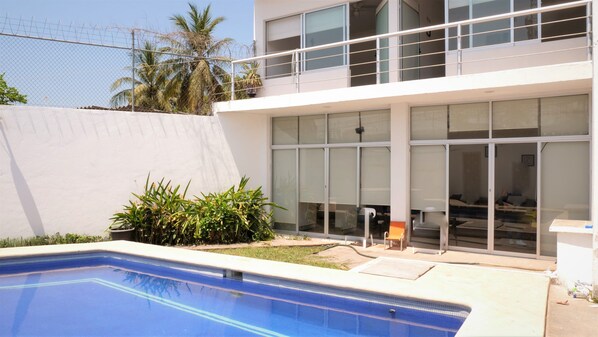 Majoituspaikan julkisivu