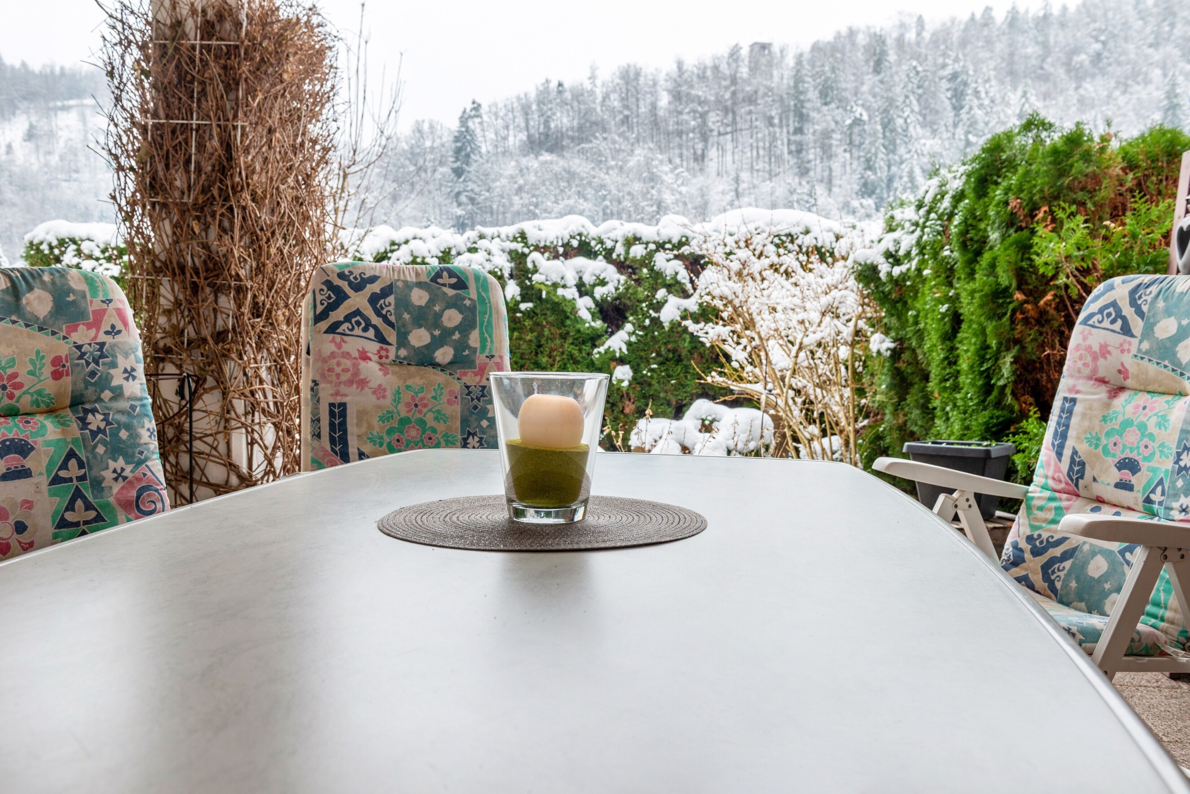 屋外ダイニングエリア