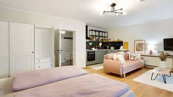 1 chambre, fer et planche à repasser, Wi-Fi gratuit, draps fournis