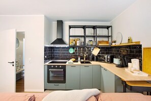 Fridge, microwave, oven, stovetop - Ferienwohnung Bergwiese (Schmallenberg)