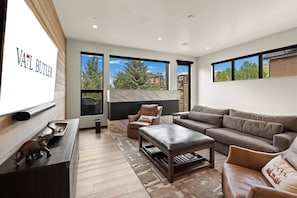 Smart TV y chimenea