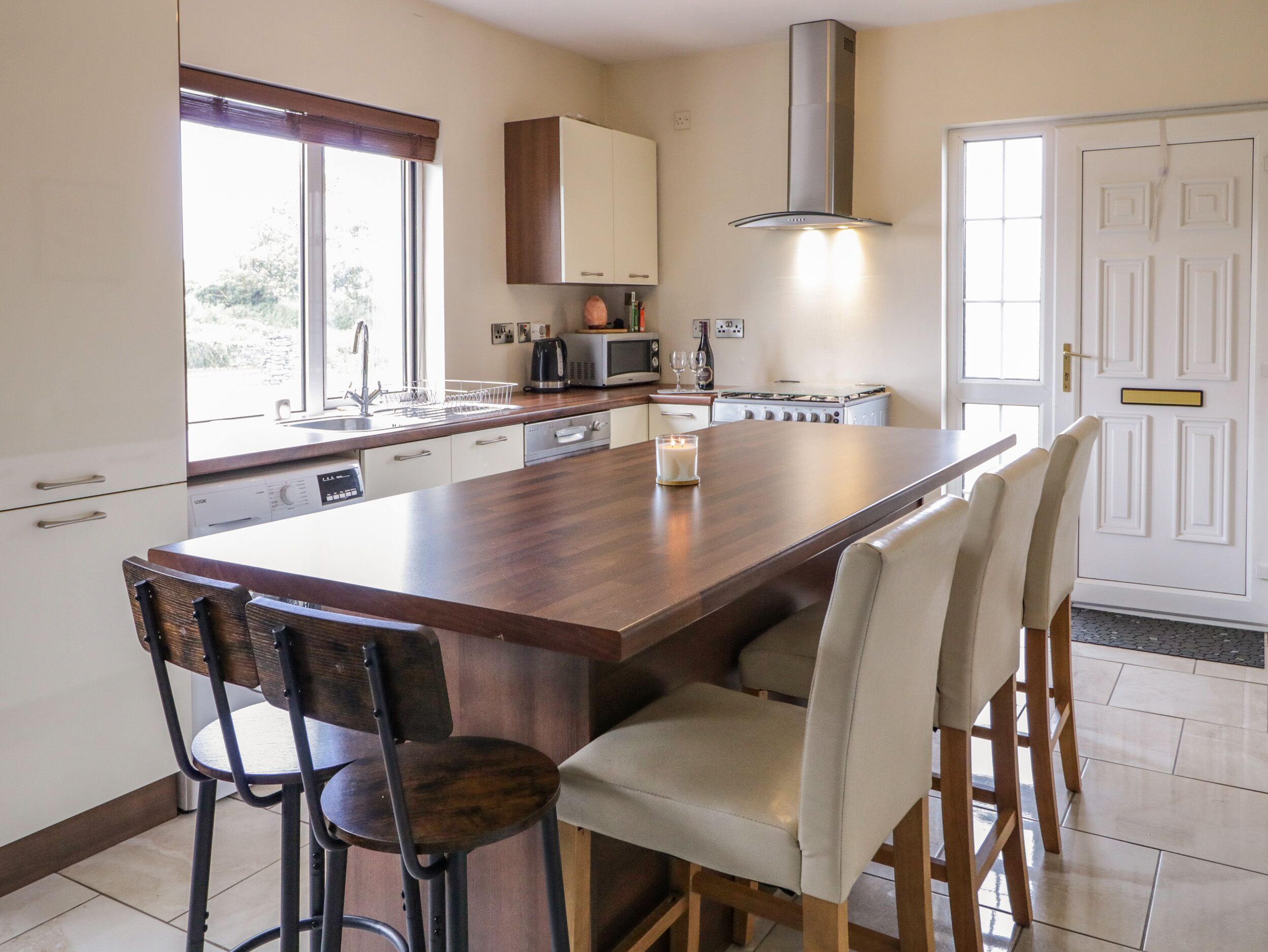 Microwave, oven, dishwasher, cookware/dishes/utensils