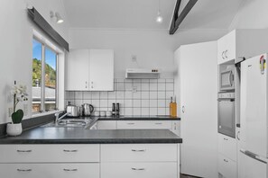 Kühlschrank, Mikrowelle, Ofen, Geschirrspüler