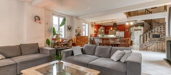 Maison de vacances "Jacuzzi-Sauna Station 7 Laux" avec terrasse privée, jardin partagé et Wi-Fi