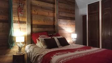 2 chambres, fer et planche Ă repasser, Wi-Fi gratuit, draps fournis