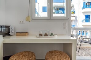 Interior - Studio Apartment 'Kleris 1 Tinos' with Sea View, Wi-Fi and Air Conditioning (tinos)