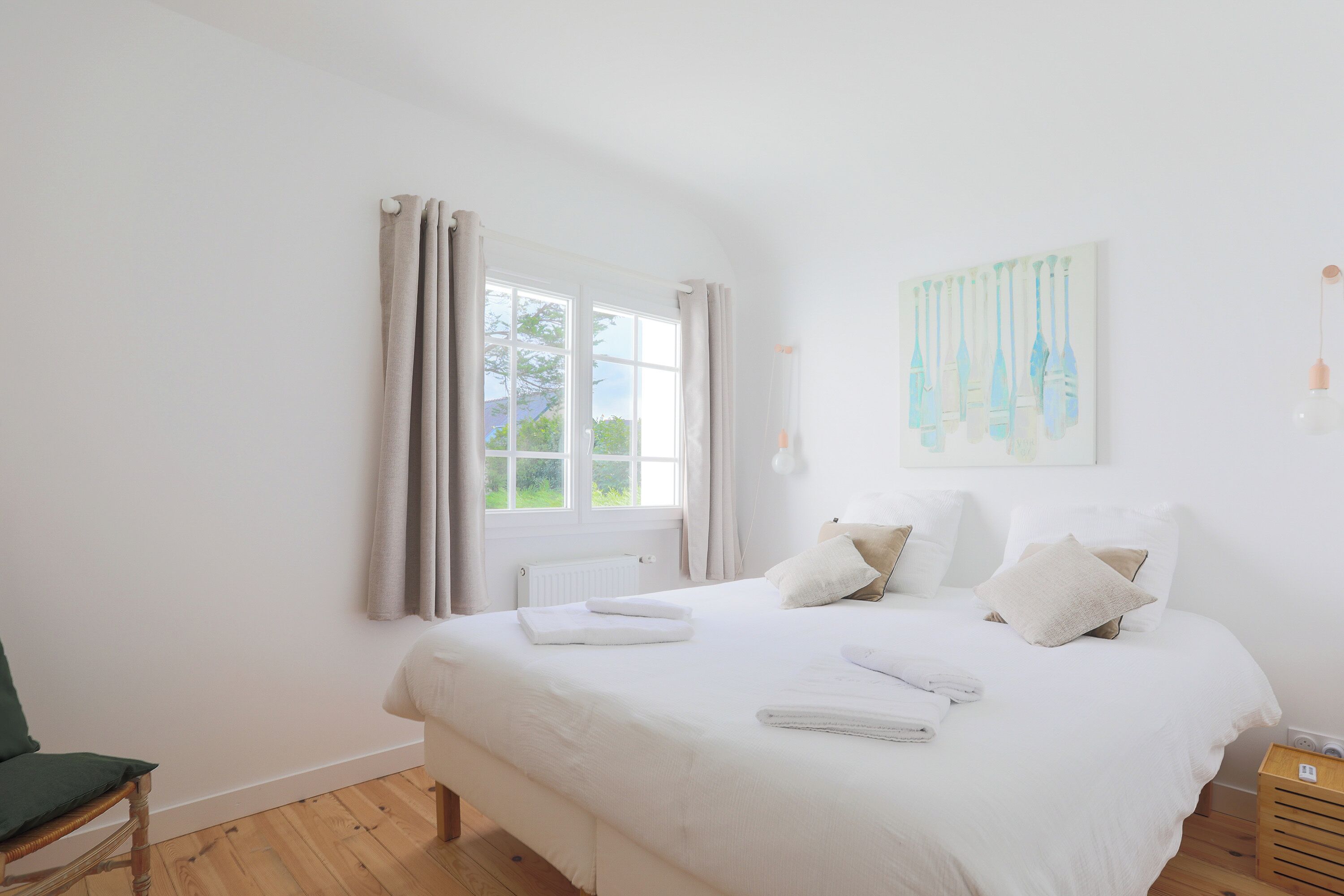 4 dormitorios, tabla de planchar con plancha, wifi gratis y ropa de cama