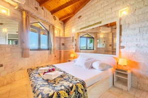 1 bedroom, iron/ironing board, free WiFi, bed sheets - Apartment 'Paco's Resort Luxury Villa 19' with Sea View, Wi-Fi and Air Conditioning (Paxoi)