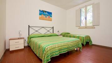 2 habitaciones, wifi gratis y ropa de cama