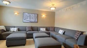 Televisión y chimenea