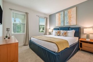 6 bedrooms, iron/ironing board, travel cot, WiFi