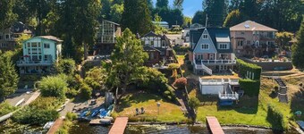 European White Castle on Lake Desire | Private Dock