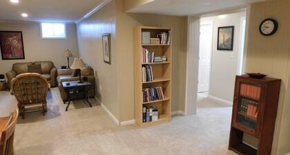 Newly finished basement apartment with private entrance in Columbus Indiana.