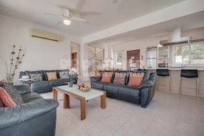 TV, fireplace, video games, DVD player - 3BR Villa with Private Pool - Sophie by Premier (Paralimni)