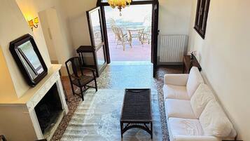 TV connectée, cheminée