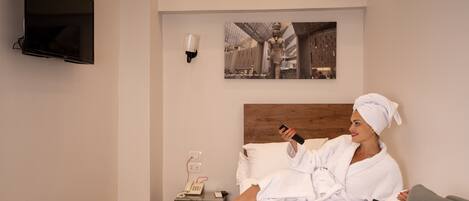 Deluxe-enkeltværelse | Egyptiske bomuldslagner, premium-sengetøj