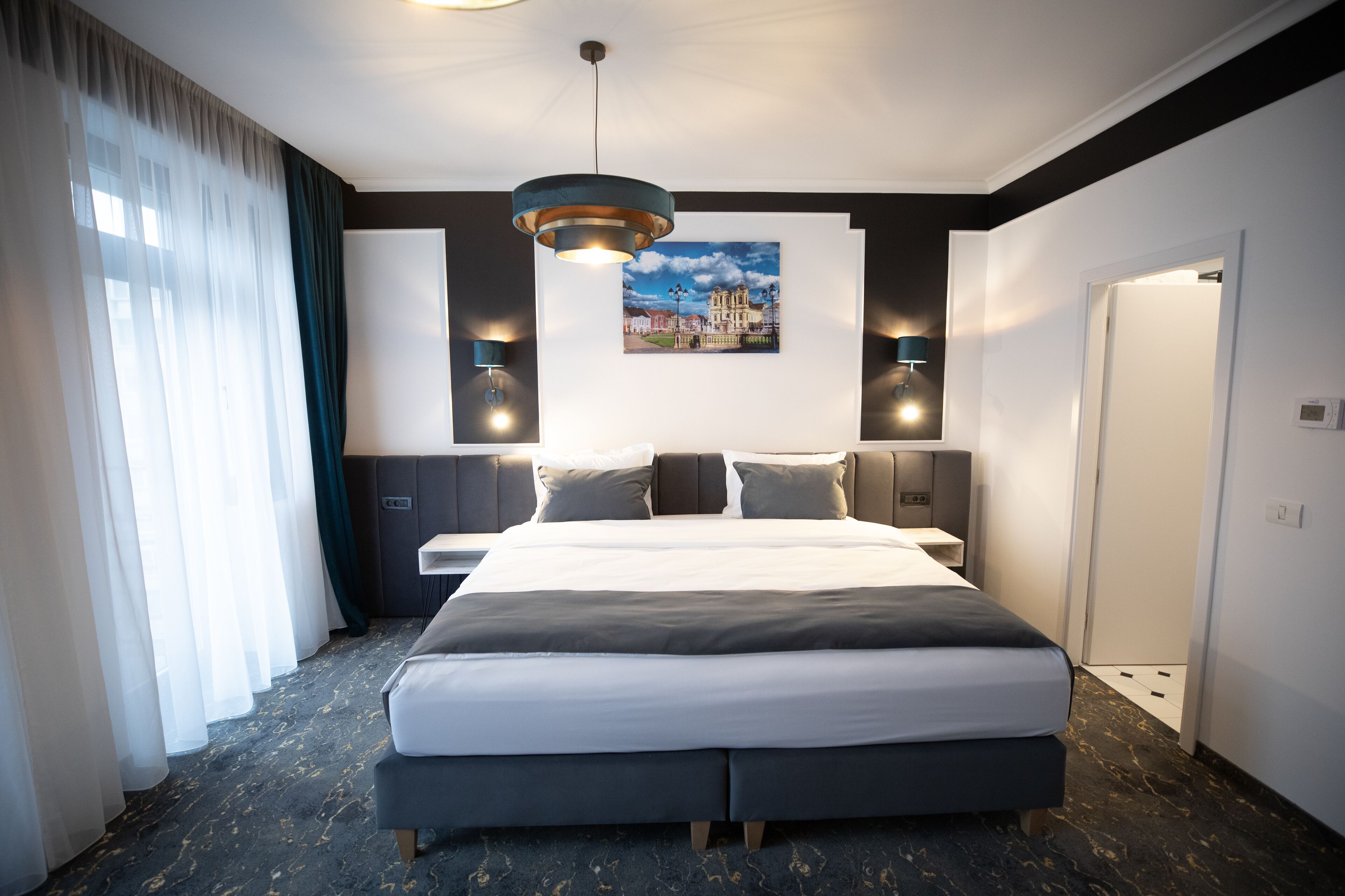 Memory-foam beds, minibar, in-room safe, desk