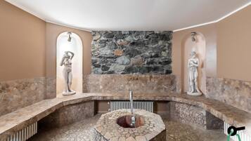 Sauna, bain Ă remous, massages