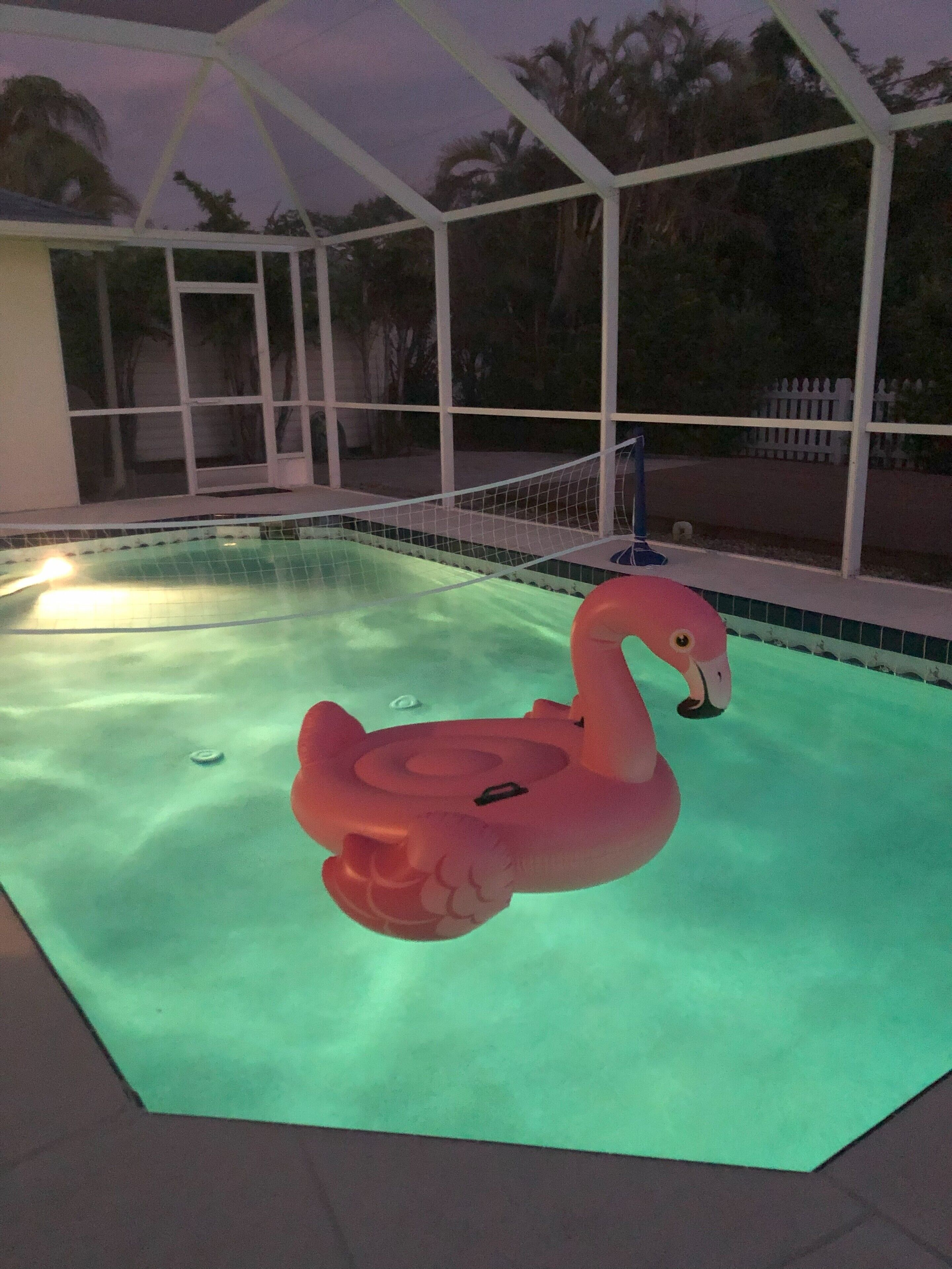 A heated pool