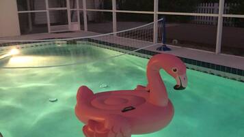 Una piscina riscaldata