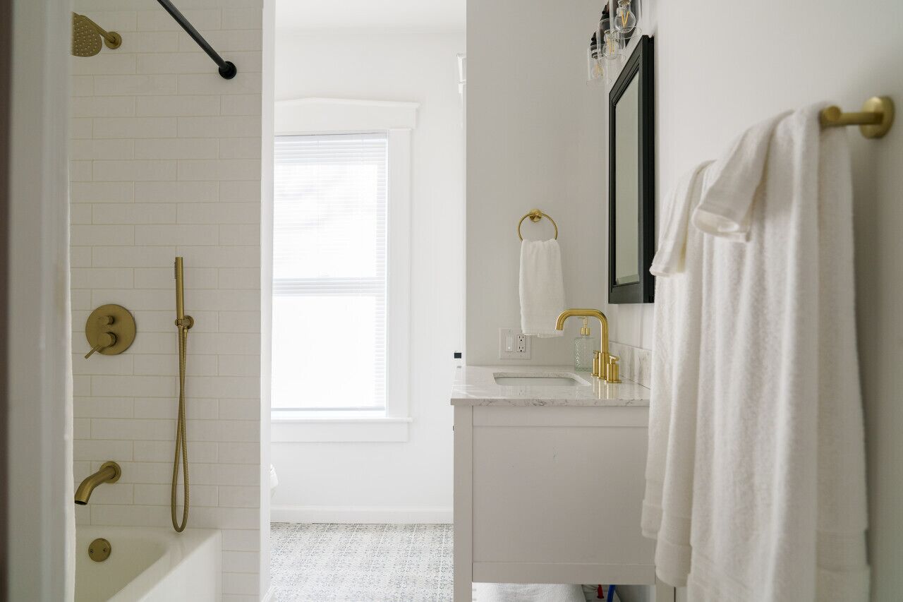 Hair dryer, towels