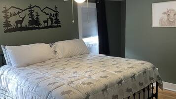 2 dormitorios, tabla de planchar con plancha, wifi y ropa de cama